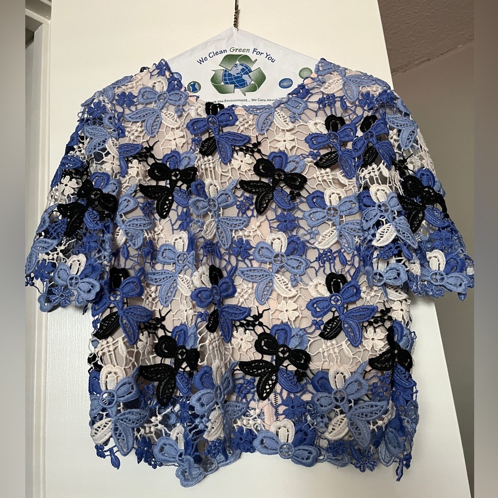Bloomingdale’s Lucy Paris Eyelet Top XS